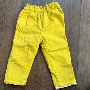 Toddler Jacadi Paris Yellow Cotton Waist Pants